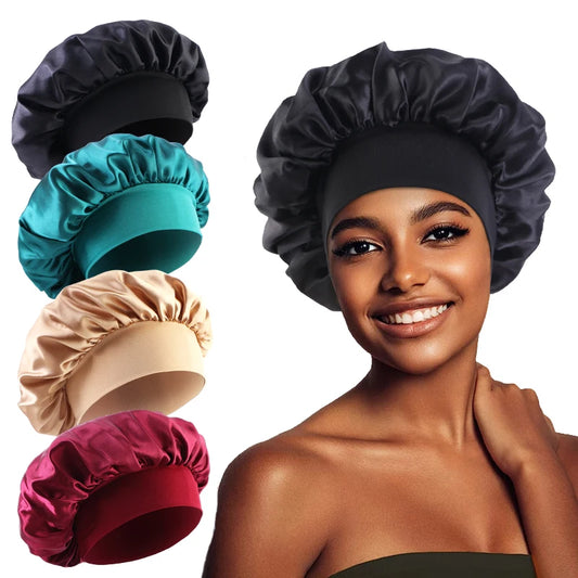 Bonnet de nuit en satin