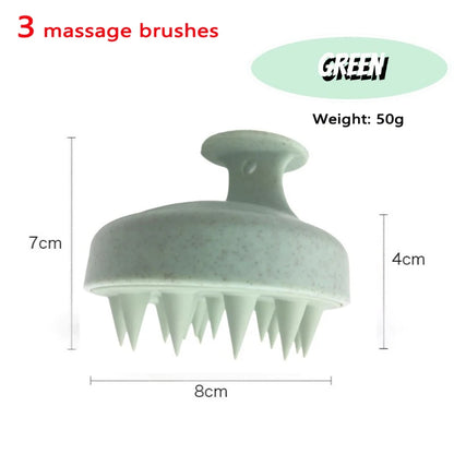 Brosse stimulante cuir chevelu