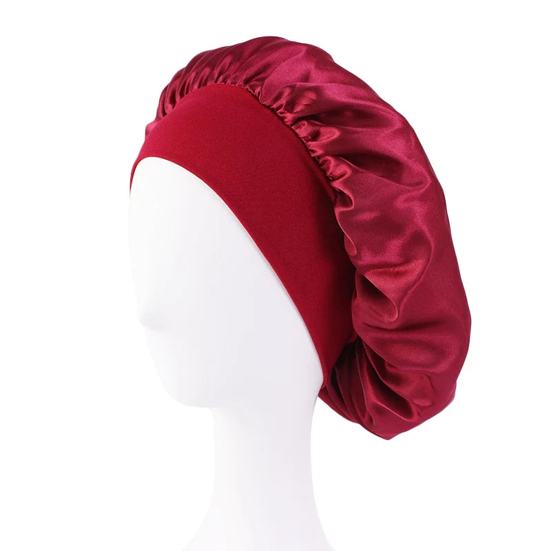 Bonnet de nuit en satin