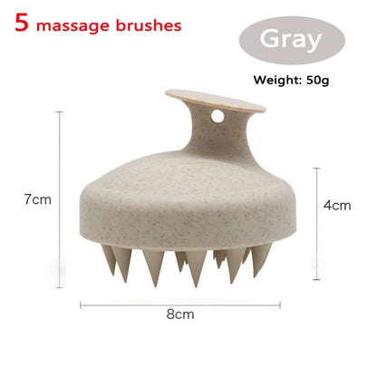 Brosse stimulante cuir chevelu
